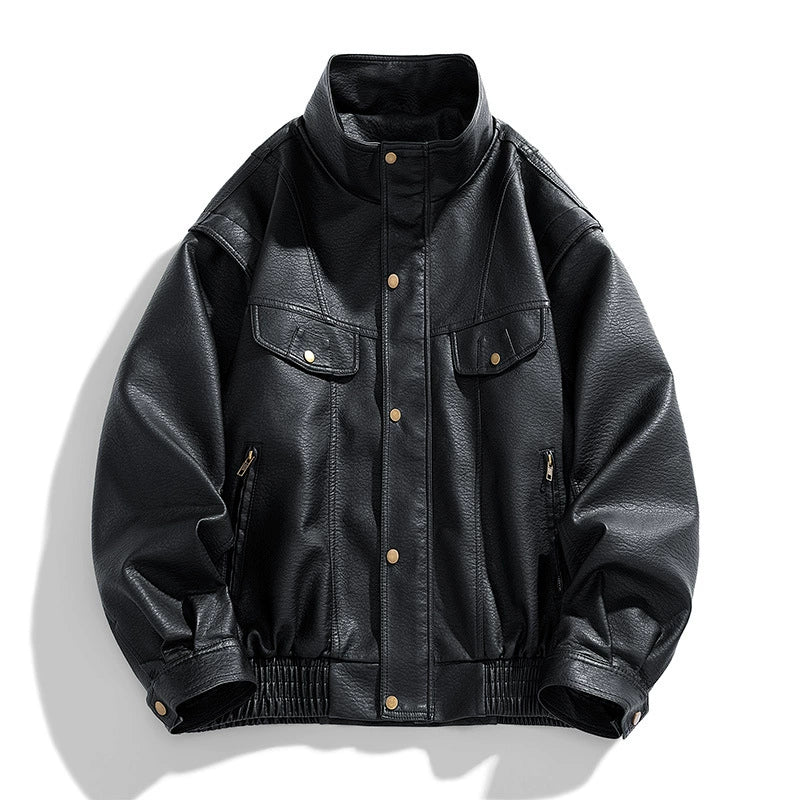 Leather Bomber Jacket