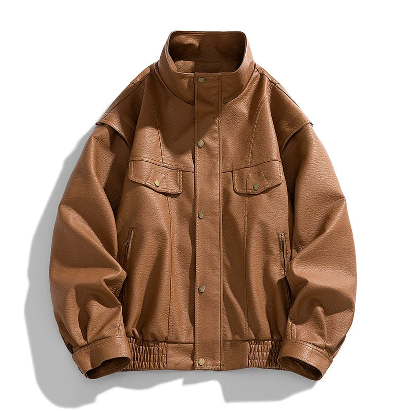 Leather Bomber Jacket