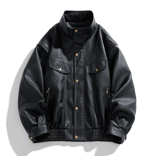 Leather Bomber Jacket